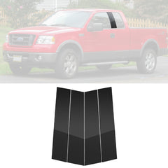 For Ford F150 2004-2014 4PCS Black Pillar Posts Door Window Trim Piano Cover Kit
