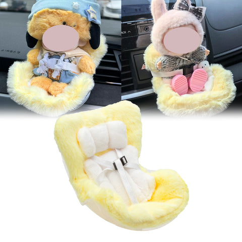 Cute Doll Mini Safety Seat Air Vent Clip Car Interior Decoration Accessories