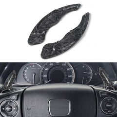 Black Forged Look Steering Wheel Paddle Shifter Extension For Honda Accord Civic