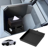 x xotic tech Center Console Organizer Tray Mat Compatible with Tesla Cybertruck 2024 2025, Silicone Armrest Lower Storage Pad Interior Accessories, Console Organizer Storage Tray