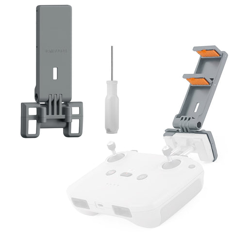 x xotic tech No Disassembly Tablet Holder Compatible with RC-N1/RC-N2/RC-N3 Controller of DJI Flip/Neo/Mini 4K/ 2 SE/Air 3/ Mini 3/4 Pro, Foldable Smartphone Ipad Stand Mount Holder Bracket Lanyard