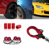 Set Towing Hook+ Air Valve Caps + Quick Release Fastener For Honda AP2 2002-09