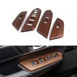 Peach Wood Grain Window Lift Button Control Panel Trim For Honda CR-V 2017-2022