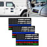 American Flag Decal Window Clings Vinyl Car Decals Static Self Adhesive 3" x 5"