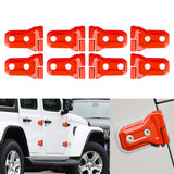 x xotic tech Door Hinge Cover Trim Decoration Exterior Accessories Compatible with Jeep Wrangler JL JLU 2018-up & Gladiator JT Truck 2020-up (8Pcs)