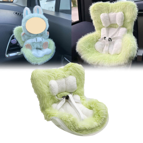 Cute Doll Mini Safety Seat Air Vent Clip Car Interior Decoration Accessories