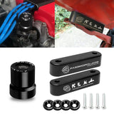 JDM Style Hood Vent Spacer Risers VTEC Solenoid Valve Cover Cap For Honda Acura