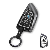 Fit BMW 2 3 5 6 7 Series Smart Key Fob Skin Case Fob w/Silicone Button Cover