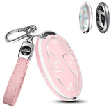5/7 Button TPU Key Fob Cover Case w/Keychain For Hyundai Santa Fe Tucson Sonata