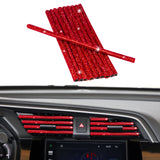 Car Interior Air Conditioner Outlet Decoration Stripes Cover Accessories 10 PCS