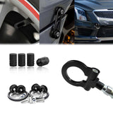 Set Towing Hook+Tire Valve Stem Caps+Quick Release Fasteners Fit Mazda 3 6 2014+