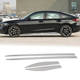 Chrome Side Door Skirt Stripe Panel Cover Trim Kit For Honda Civic 2016-2021