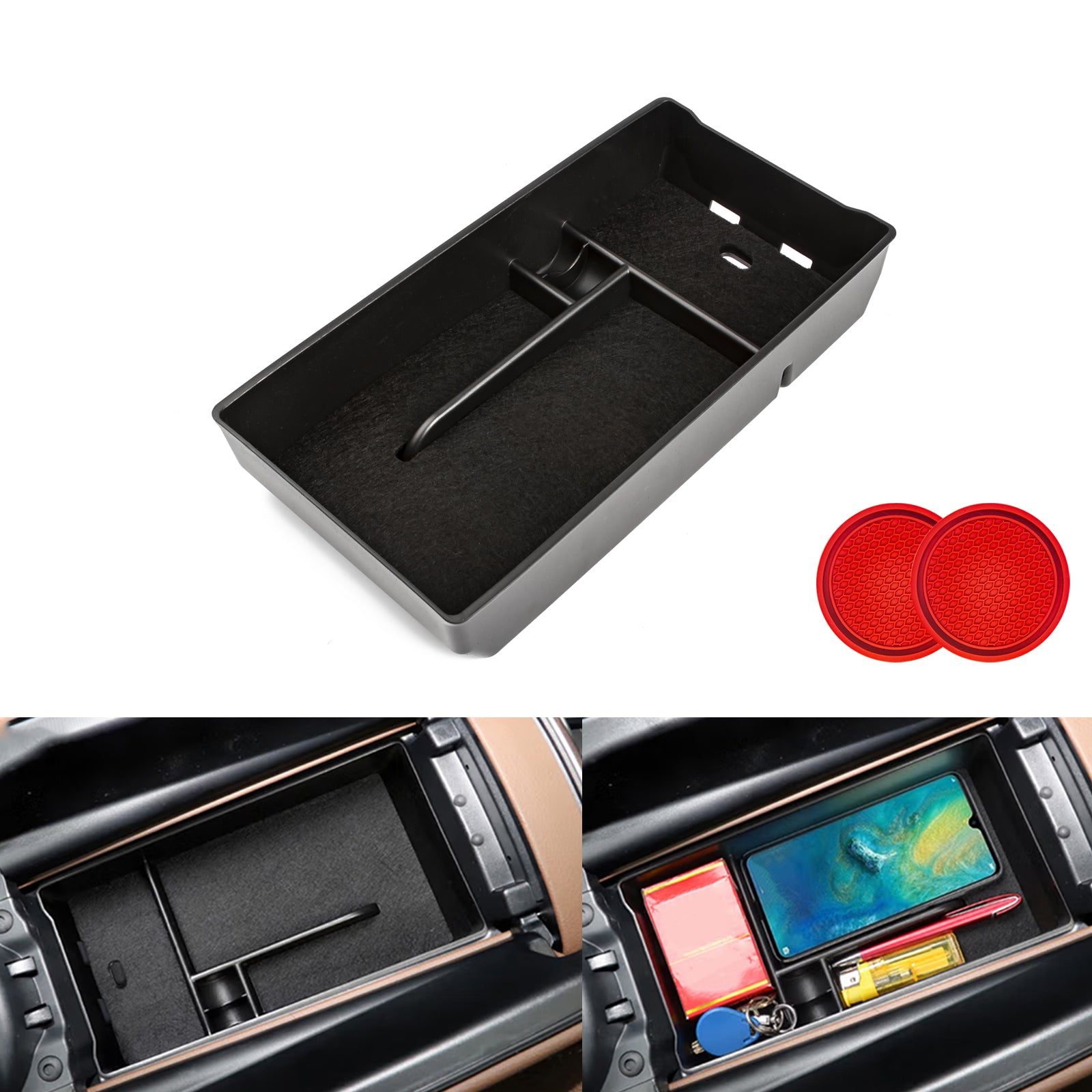 Car Cup Holder Coaster Compatible with Mercedes-Benz ~ 2 Pieces