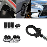 Set Towing Hook+Air Valve Caps+Quick Release Fastener For Lexus IS-F 2006-2013