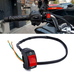 x xotic tech Motorcycle Handlebar Switch ATV Light Toggle Switch w/On Off Push Button For U5 U7 U2 Motorcycles Scooter UTV Electromobile Motorbike(7/8inch 22mm)