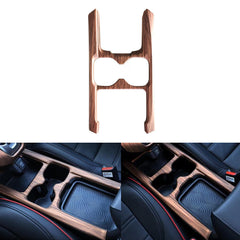 x xotic tech Center Console Cup Holder Panel Trim, Peach Wood Grain ABS Interior Decoration Mouldings Stripe Cover Compatible with Honda CRV 2021 2022