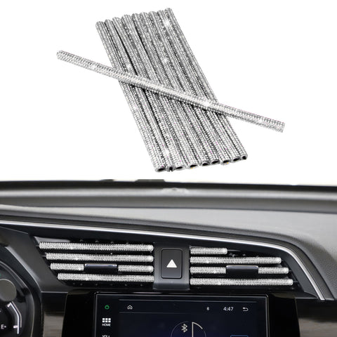 Car Interior Air Conditioner Outlet Decoration Stripes Cover Accessories 10 PCS