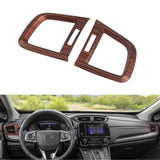 Peach Wood Style Side AC Vent Outlet Frame Cover Trim For Honda CR-V 2017-2022