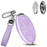 5/7 Button TPU Key Fob Cover Case w/Keychain For Hyundai Santa Fe Tucson Sonata