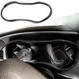 Carbon Fiber Style Dashboard Meter Panel Frame Cover For Dodge Charger 2015-23