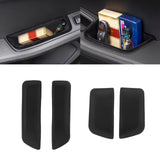 Door Storage Box Tray Organizer Compatible with Porsche Macan S/T/GTS/Turbo 2015-up Interior Car Door Side Handle Insert Pocket Holder Glove Pallet Accessories (4 Packs w/Anti-slip pads)