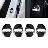 Stainless Steel Car Door Lock Buckle Decoration Trim For Tesla Model 3 2017-2024