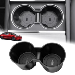 Center Console Dual Water Cup Holder Insert For Tesla Refresh Model 3 Model Y
