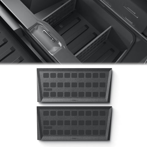 x xotic tech Gear Locker Dividers Compatible with Tesla Cybertruck 2023 2024 2025 2026, Sub Trunk Lower Bed Storage Panel Organizers Accessories