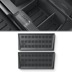 x xotic tech Gear Locker Dividers Compatible with Tesla Cybertruck 2023 2024 2025 2026, Sub Trunk Lower Bed Storage Panel Organizers Accessories
