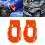 x xotic tech Hood Latches Engine Buckle Bonnet Fastener Cover Trim Decoration Compatible with Jeep Wrangler JL JLU 2018-up & Gladiator JT 2020-up(2Pcs)