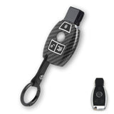 Full Seal Keyless Entry Key Protector+Keychain For Mercedes A C E G S CLA Class