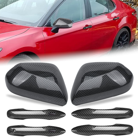 Rearview Mirror Door Handle Decor Protector For Camry 2018-25