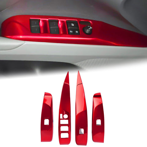 4pcs/Set Window Lift Switch Panel Overlay Trim Fit Toyota Camry 8th Gen 2018-25