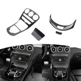 Console Gear Shift Frame Armrest Box Release Button Decor For Benz C GLC Class