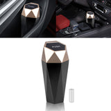 ABS Diamond Design Mini Rubbish Bins Waste Storage Trash Can Auto Accessories