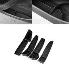 4PCS/Set Door Side Handle Slot Armrest Storage Box Organizer Holder Tray Front and Rear Accessories Compatible with Tesla Model 3 2016-2023