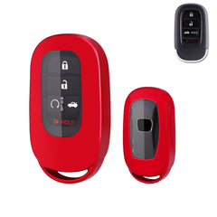 Red Soft TPU Full Protect Remote Smart Key Fob Cover For Honda Accord Civic 2022