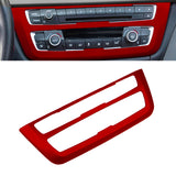 enter Consoles Multimedia Air Condition CD Control Panel Decoration Frame Cover Trim, Sporty Red, Compatible with BMW F30 F31 F32 F33 F34 F36 3GT 3 4 Series