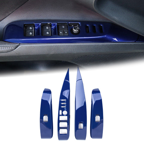 4pcs/Set Window Lift Switch Panel Molding Trim Fit Toyota Camry XV70 2018-2025