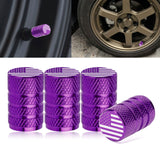 4pcs American Flag Tire Valve Stem Cover Caps Anodized Aluminum Alloy, Corrosion Resistant Leak-Proof Wheel Valve Cap Set, Universal for Cars Trucks Motorcycles SUVs