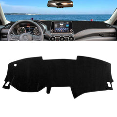 Black Dashboard Mat Poly Carpet DashMat Non-Slip Cover For Nissan Sentra 2020-25
