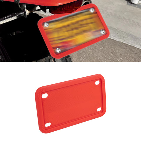 x xotic tech Motorcycle Silicone License Plate Frames, Motorbike License Plate Holder, Rust Proof, Rattle Proof, Weather Proof