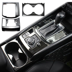 Titanium Console Gear Shift Cup Holder Panel Cover Trim For Mazda CX5 2017-2025