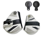 x xotic tech Union Jack UK Flag Style Key Fob Cover Holder Protector Compatible with MINI Cooper R55 R56 R57 R58 R59 R60 R61 F56 F55 F54 F57 F60 Smart Key