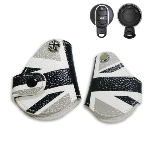x xotic tech Union Jack UK Flag Style Key Fob Cover Holder Protector Compatible with MINI Cooper R55 R56 R57 R58 R59 R60 R61 F56 F55 F54 F57 F60 Smart Key