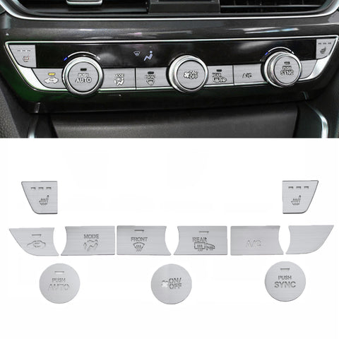 Red Aluminum Center Console Dashboard Switch Cover Trim For Honda Accord 2018-21