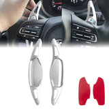 Silver Aluminum Paddle Shifter Extension Cover Kit For Kia Stinger 2018-2023