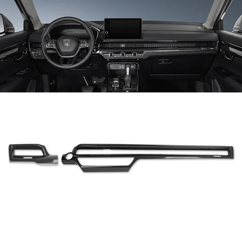 Wood/ Carbon Look Dashboard Air Vent Outlet Stripe Cover For Honda CRV 2023-2027
