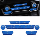 12Pcs Aluminum Center Dashboard Switch Cover Trim For Honda CR-V DX 2017-2022