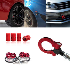 Set Towing Hook+Tire Valve Stem+Release Fasteners For Volkswagen Golf 2010-2014